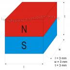 vergrößern - 3 x 3 x 3 mm ( N45 ) 100 stück